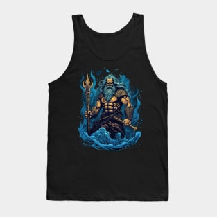 Poseidon the God of the Oceans and Seas Tank Top